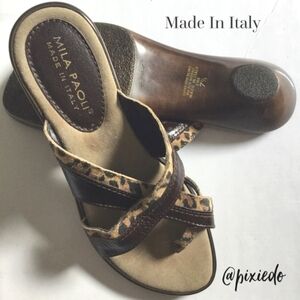 EUC: Animal Print Sandals